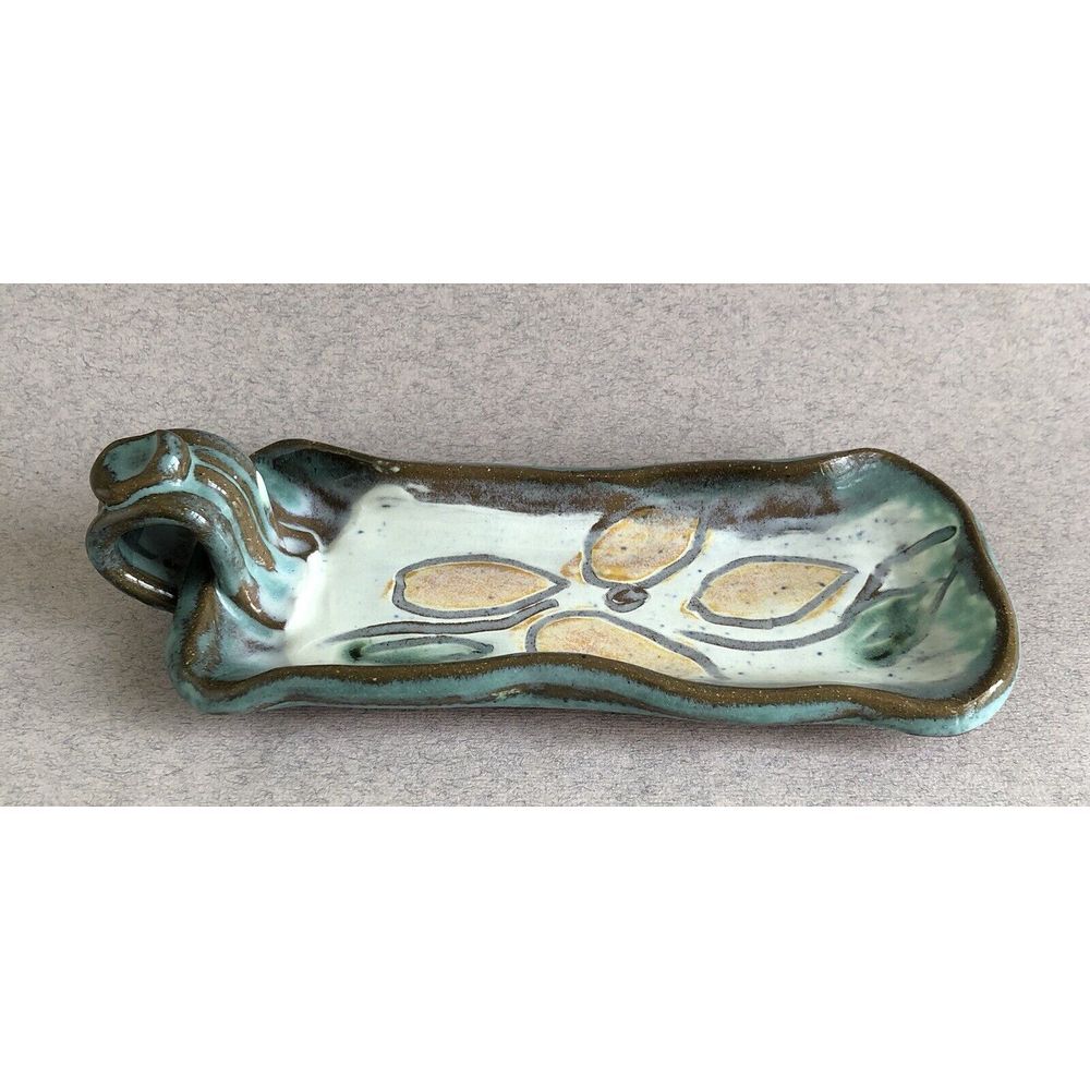 Studio Art Pottery Butter or Trinket Dish Palmer Pottery Hamburg NY
